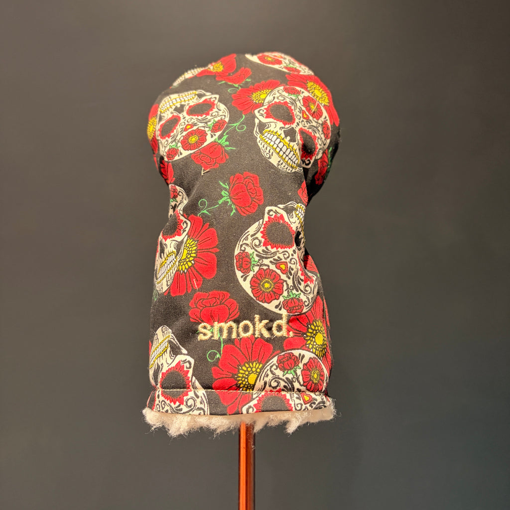 Fairway wood fitted headcover - Skulls & Roses
